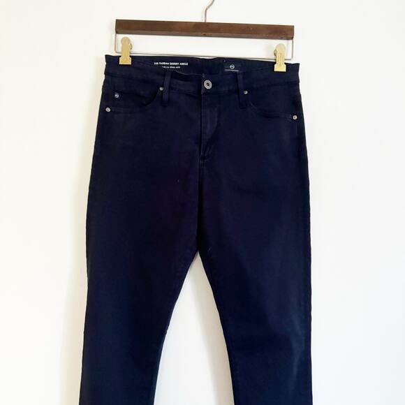 AG Adriano Goldschmied The Farrah High Rise Skinny Ankle Jeans Navy Blue 28 - Picture 4 of 11